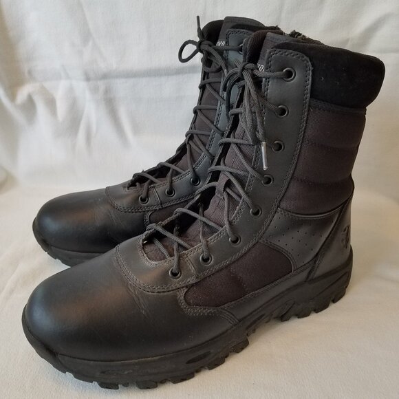 Tactical Performance Siege II black leather combat boots fwtpwr8010 size 14 - Picture 4 of 8